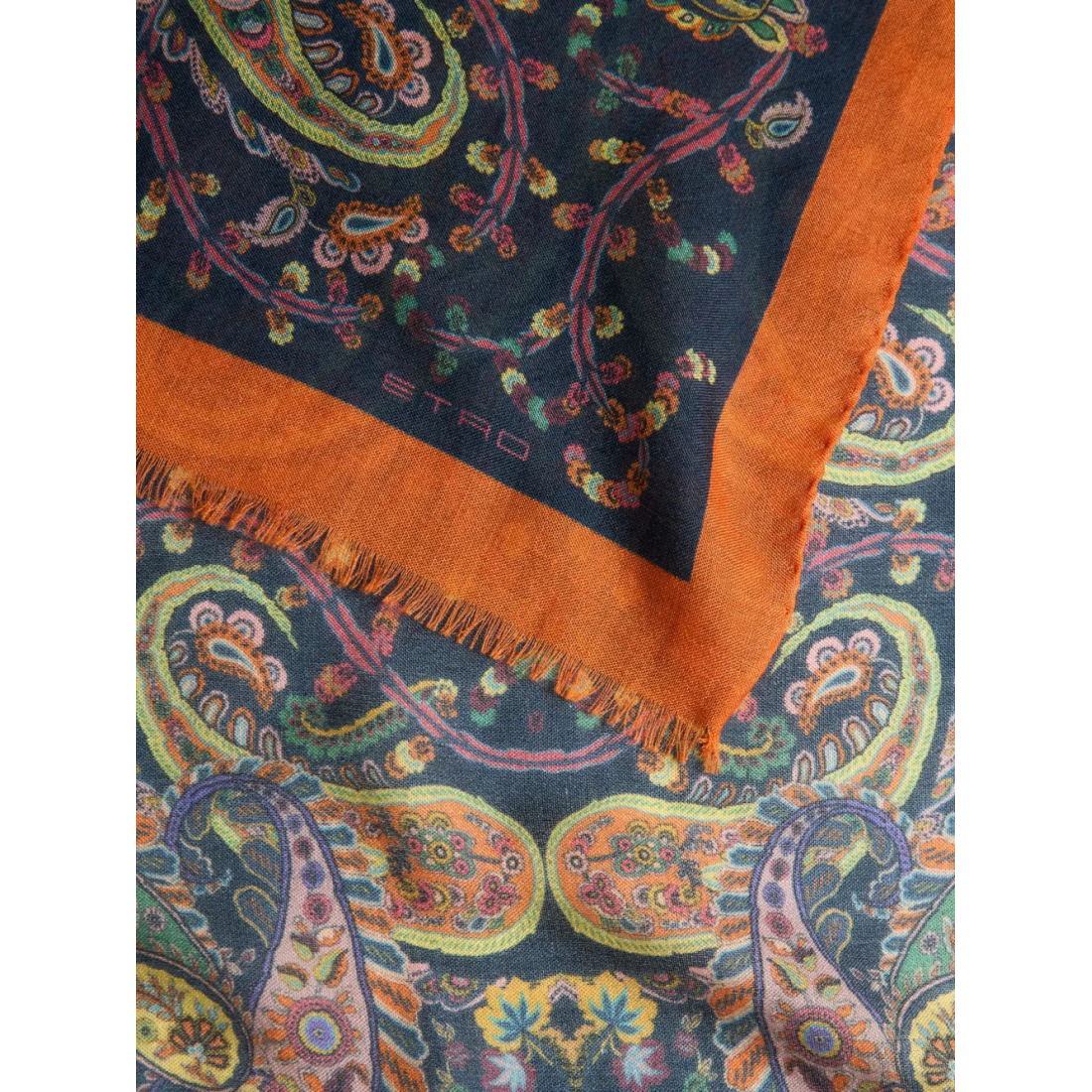 Women's 'Floral Paisley-Pattern' Wool Scarf