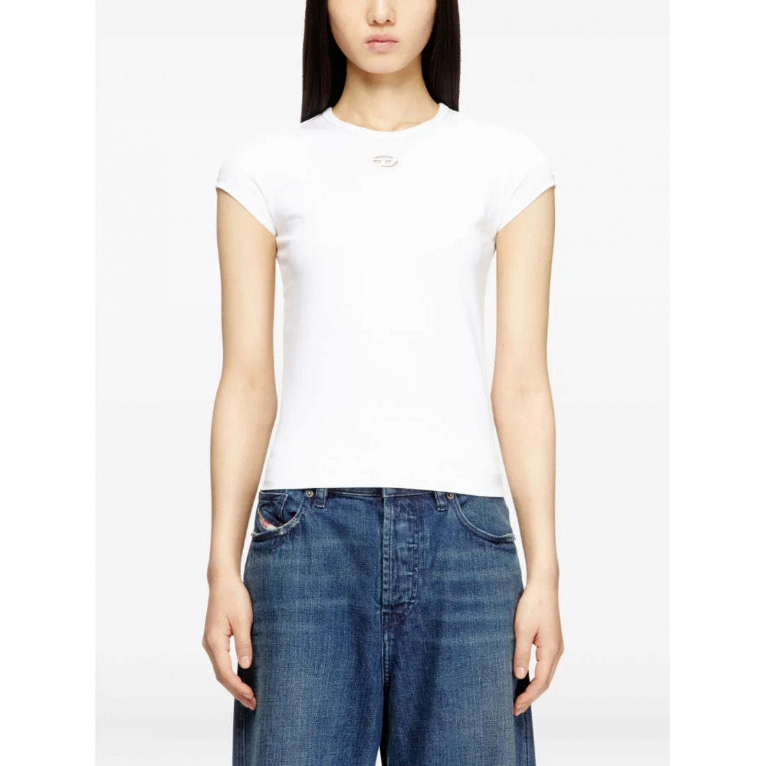 'T-Angie Logo-Embroidery' T-Shirt für Damen