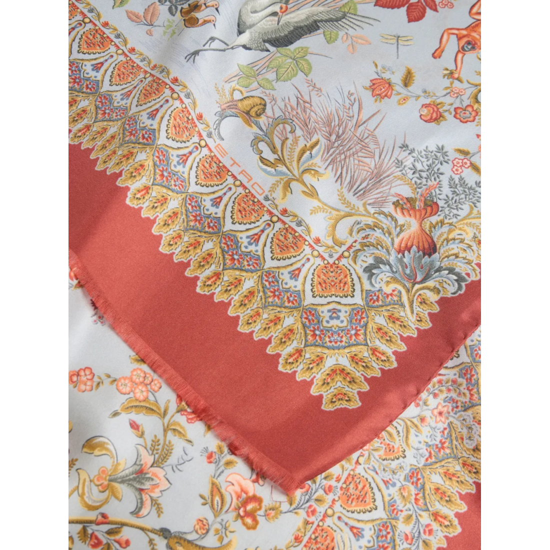 Foulard en soie 'Flora Fauna' pour Femmes