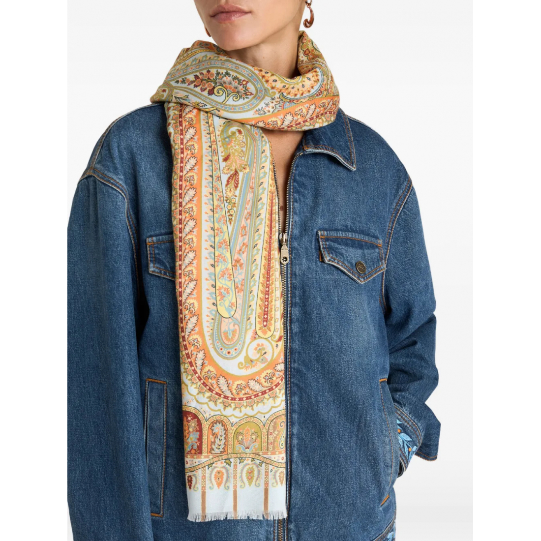 Écharpe en cachemire  'Floral-Motif' pour Femmes