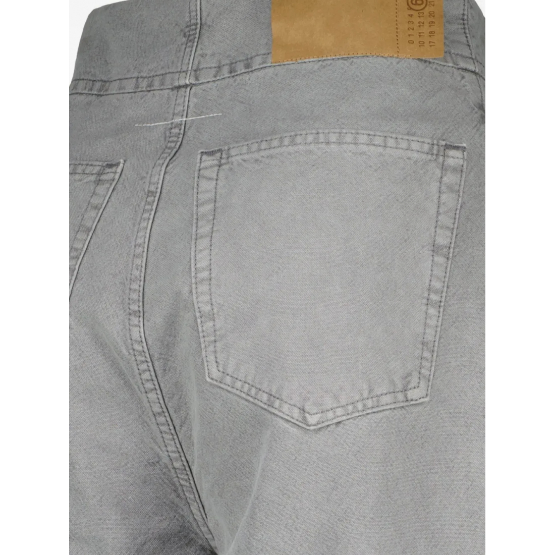 Women's 'Buttoned Leather-Patch' Jeans