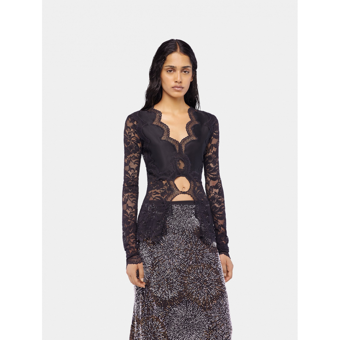 Top à manches longues 'Lace' pour Femmes