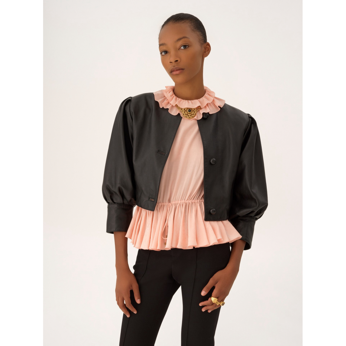 Veste courte 'Collarless' pour Femmes