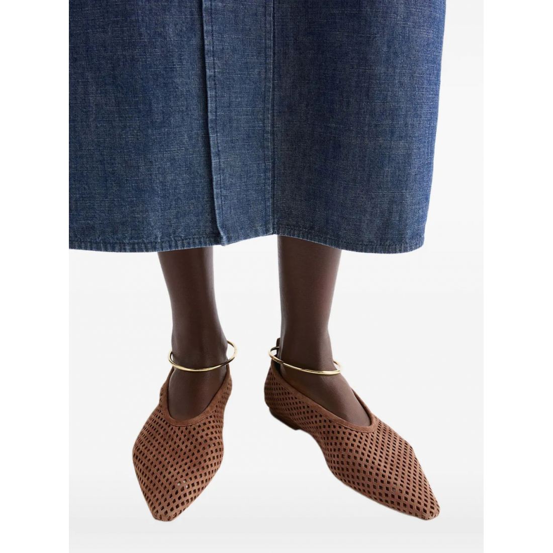 Ballerines 'Perforated-Design Pointed-Toe' pour Femmes