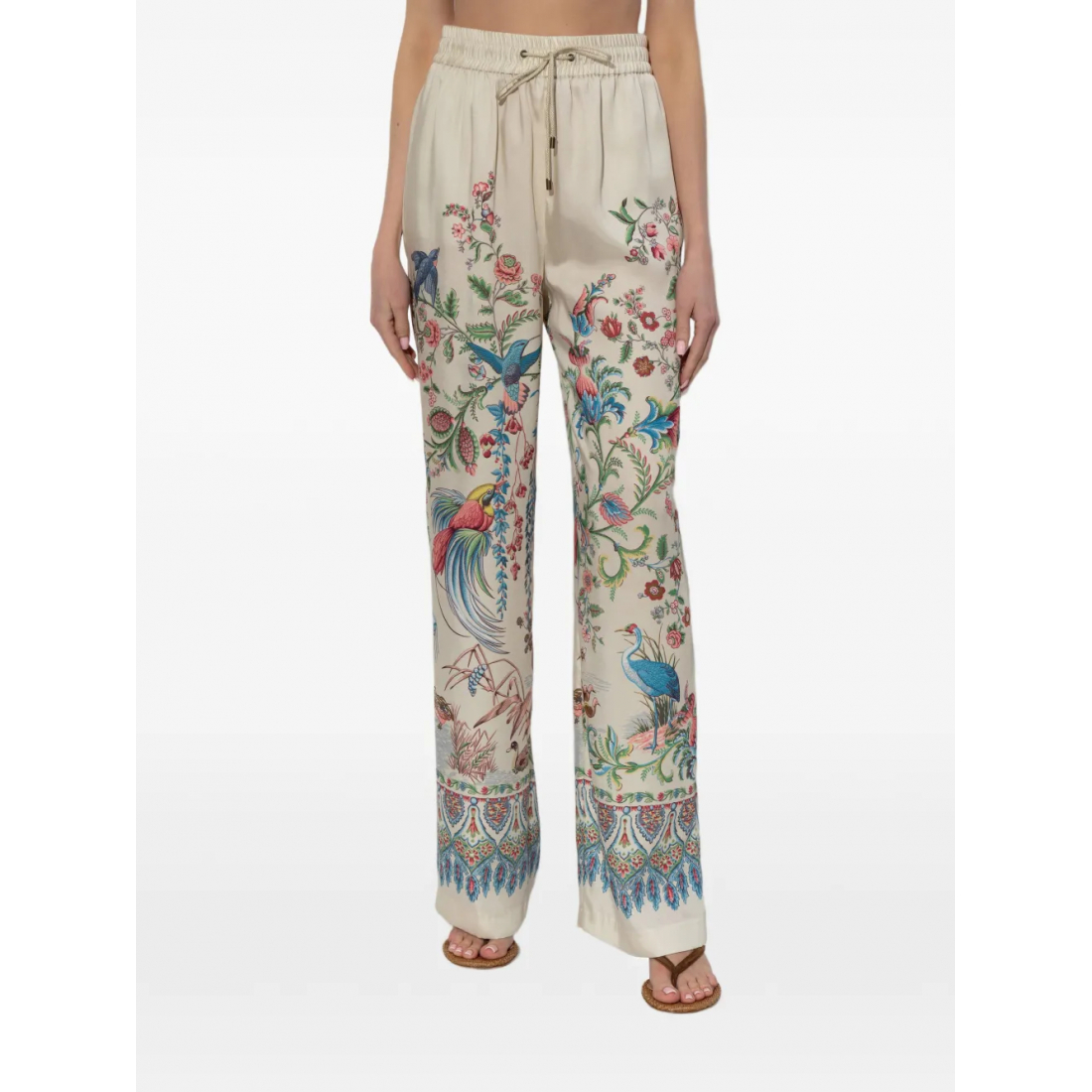 'Floral-Print' Hose für Damen