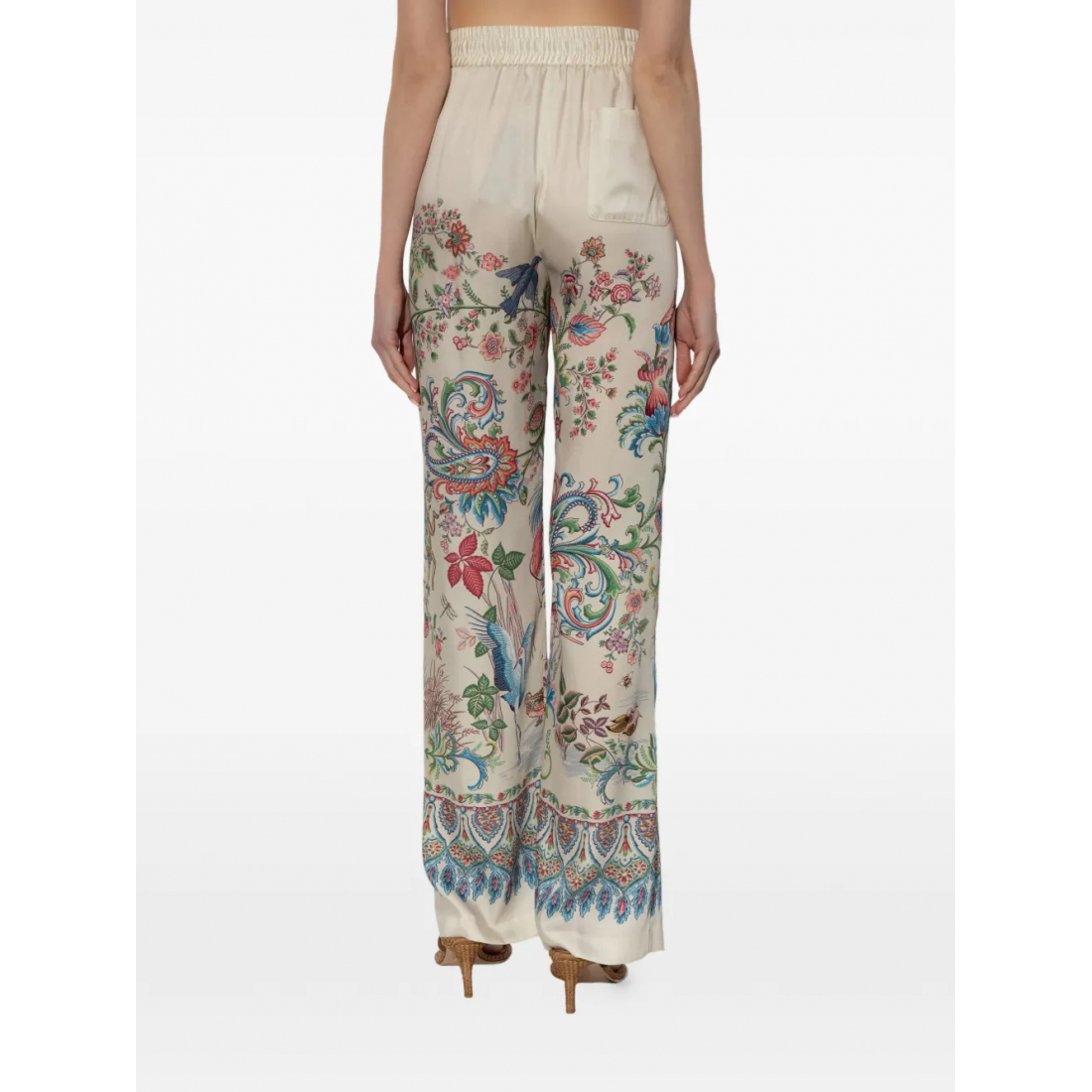 'Floral-Print' Hose für Damen