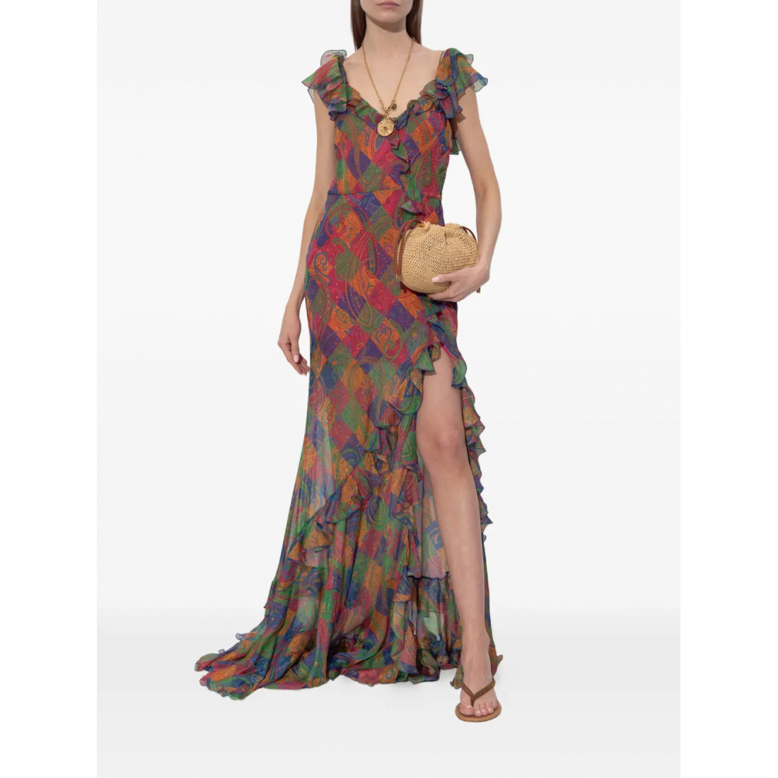 Women's 'Paisley-Pattern' Maxi Dress