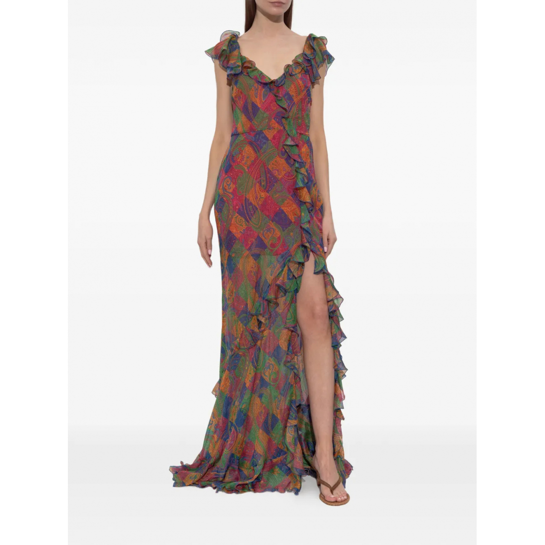 Women's 'Paisley-Pattern' Maxi Dress
