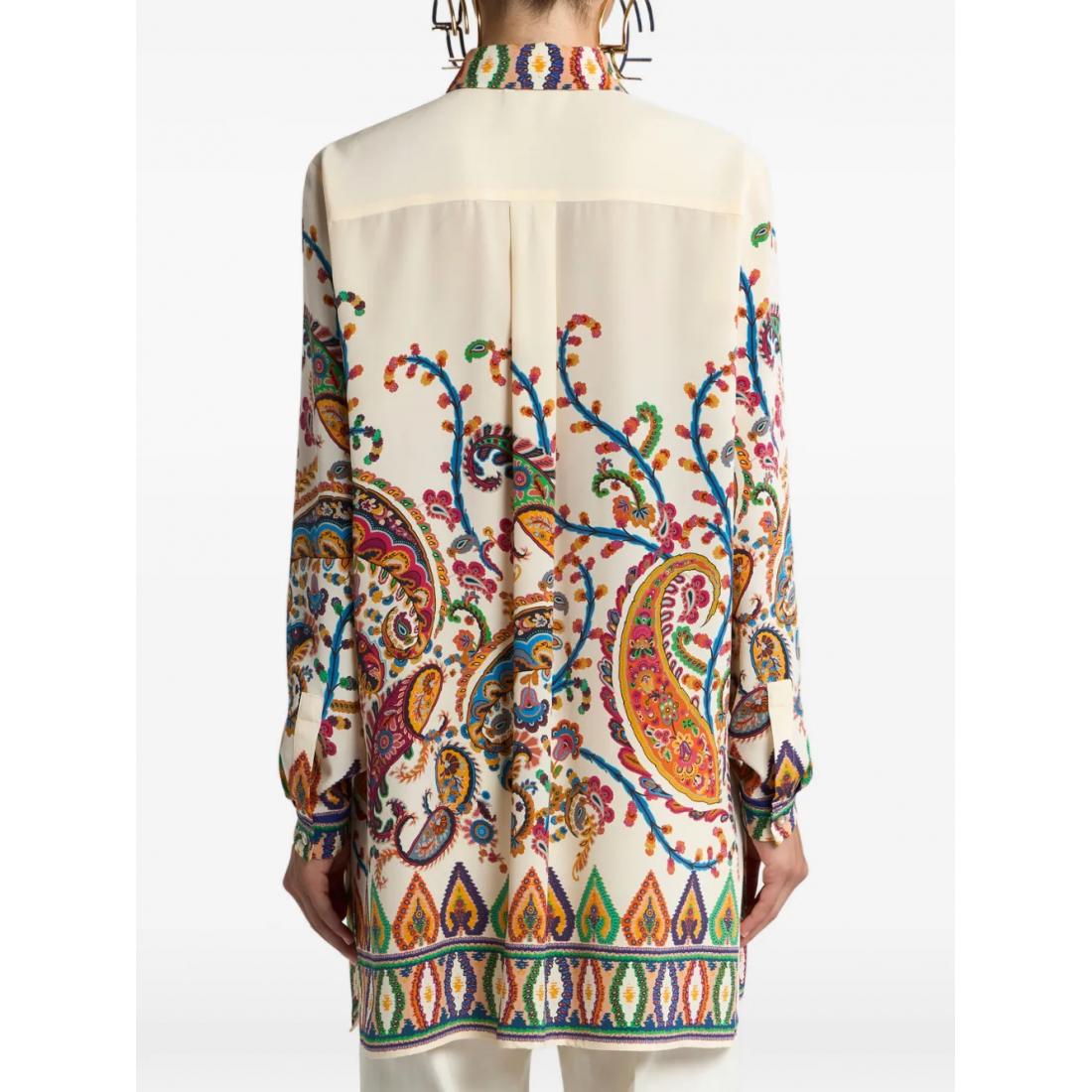 'Floral Paisley Print' Hemd für Damen