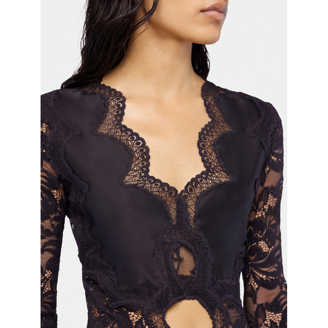 Top à manches longues 'Lace' pour Femmes