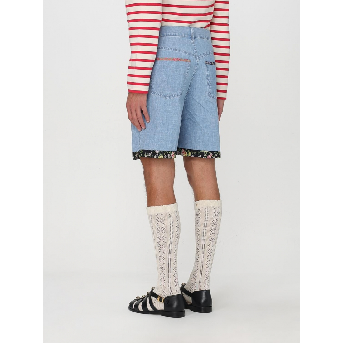 'Floral-Trim' Bermuda Shorts für Herren