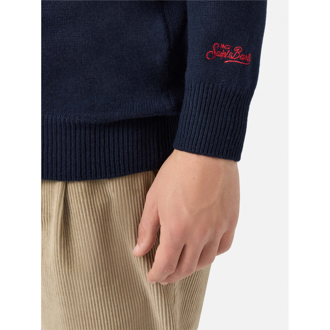 Men's 'Drink-Motif Embroidered' Sweater