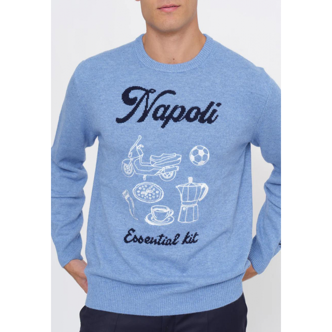 Pull 'Artwork-Embroidered' pour Hommes