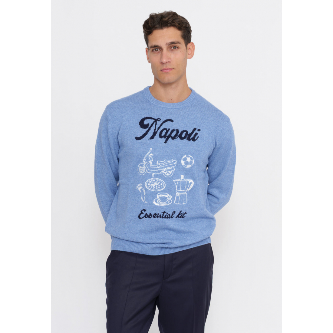 Pull 'Artwork-Embroidered' pour Hommes