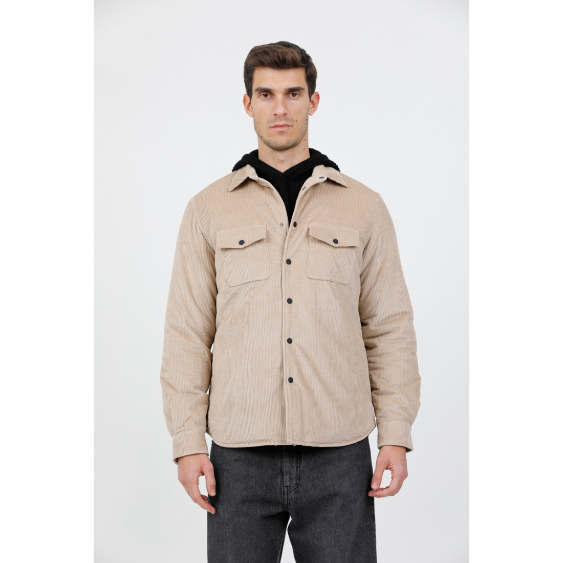 Surchemise 'Snap-Buttoned Chest-Pocket' pour Hommes
