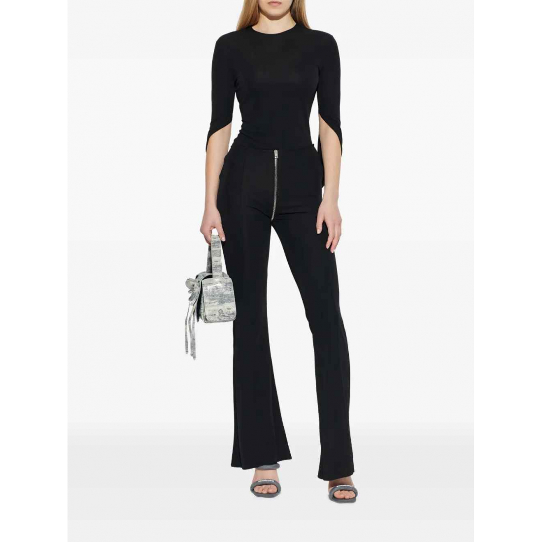 Women's 'Zip-Detail Flared' Trousers