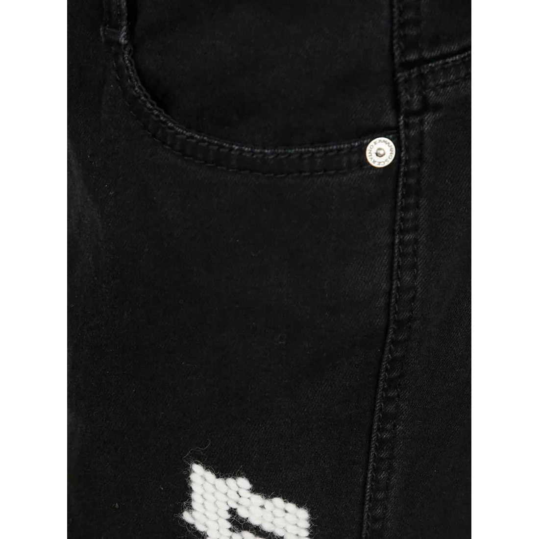 Jeans 'Floral-Embroidered' pour Femmes