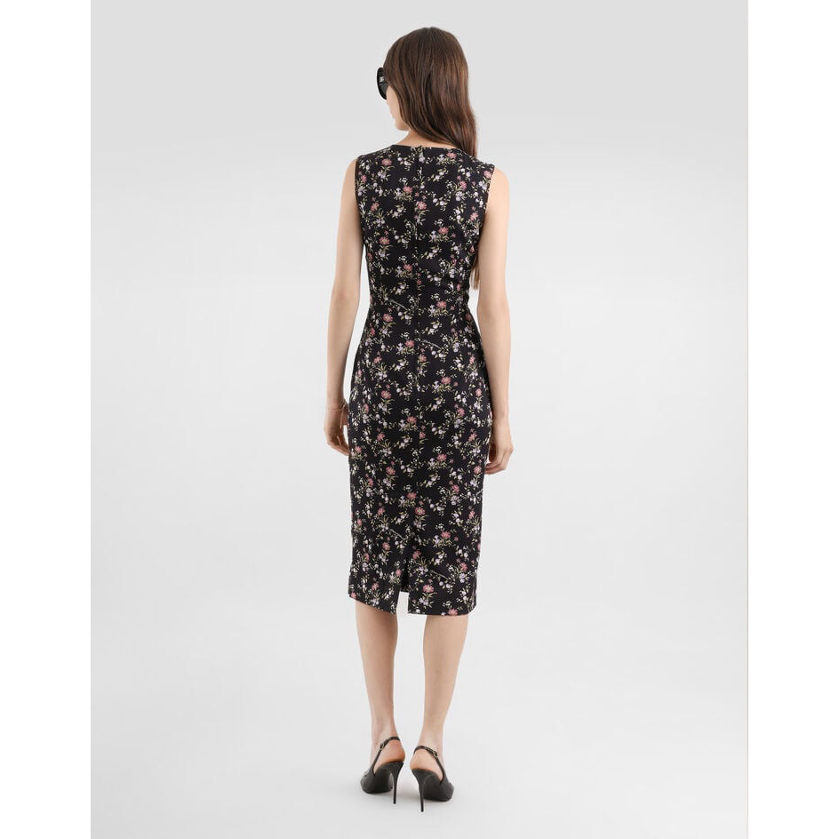 Robe Midi 'Floral-Print' pour Femmes
