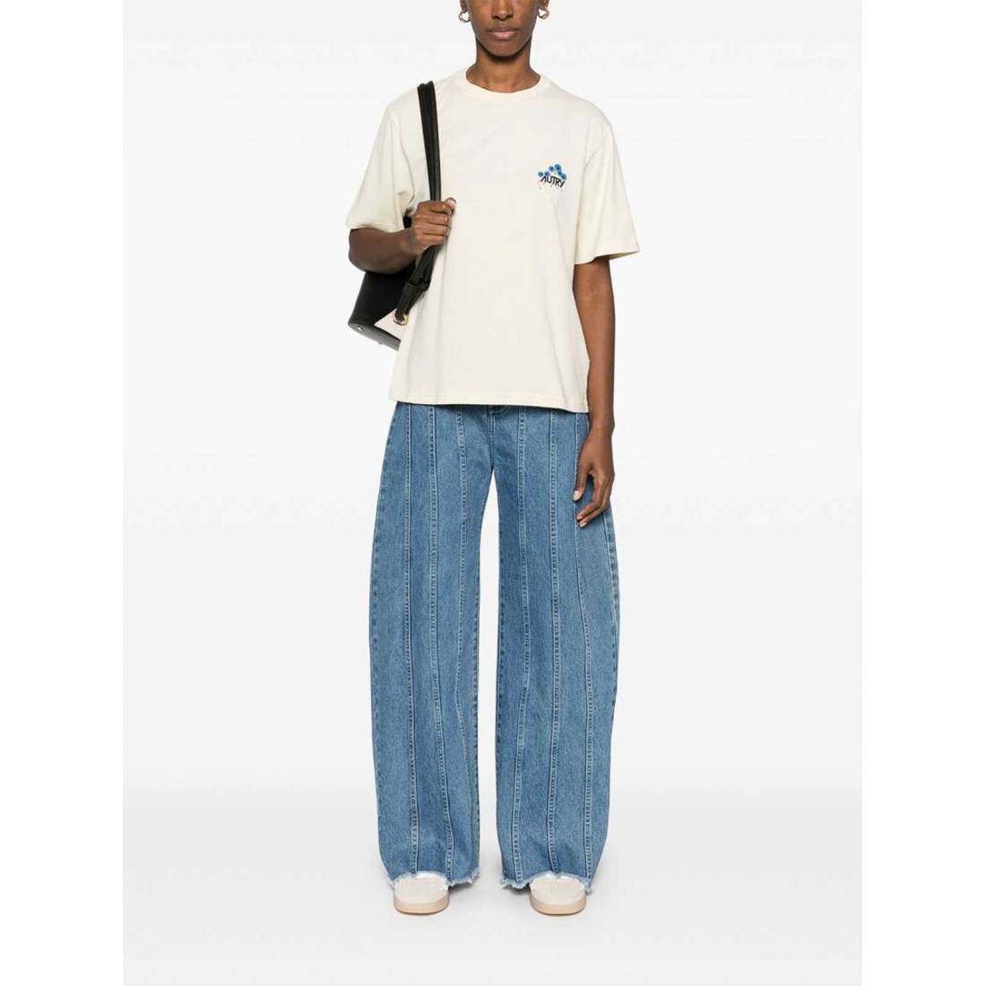 'Logo Print' T-Shirt für Damen