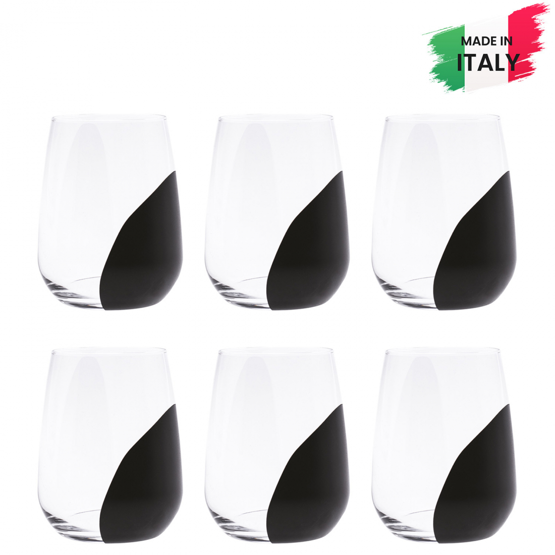 'Low Laurel' Water Glass Set - 6 Pieces