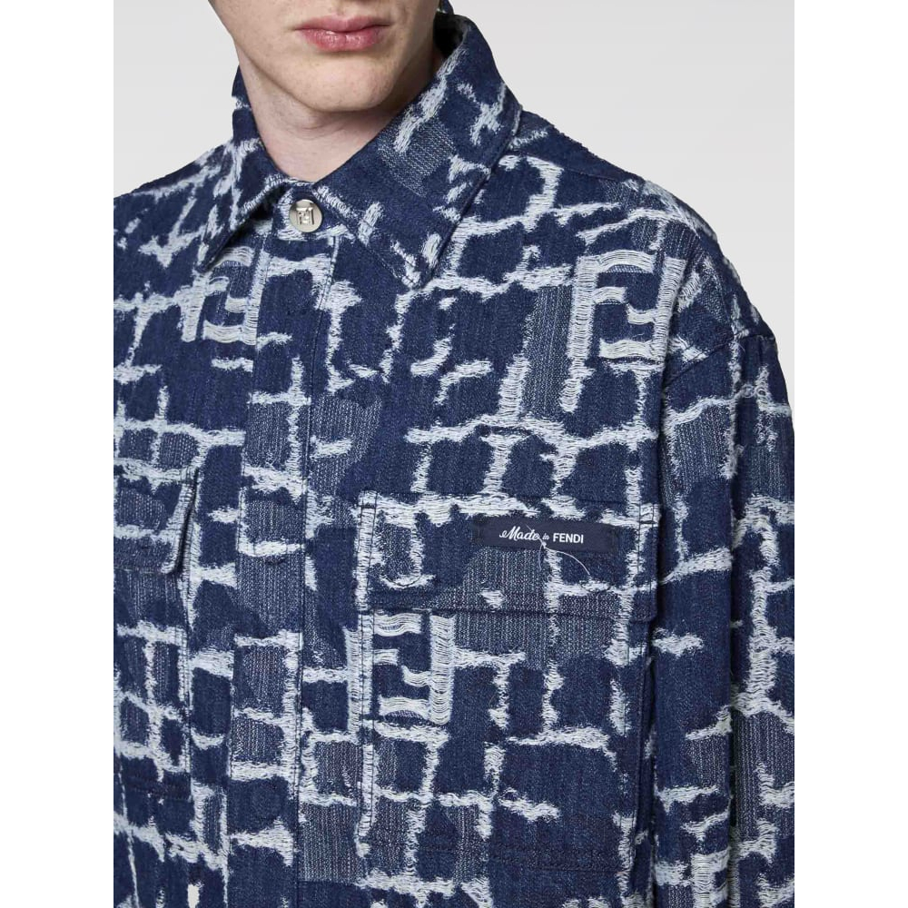 Veste en jeans 'Ff-Pattern Shirt' pour Hommes