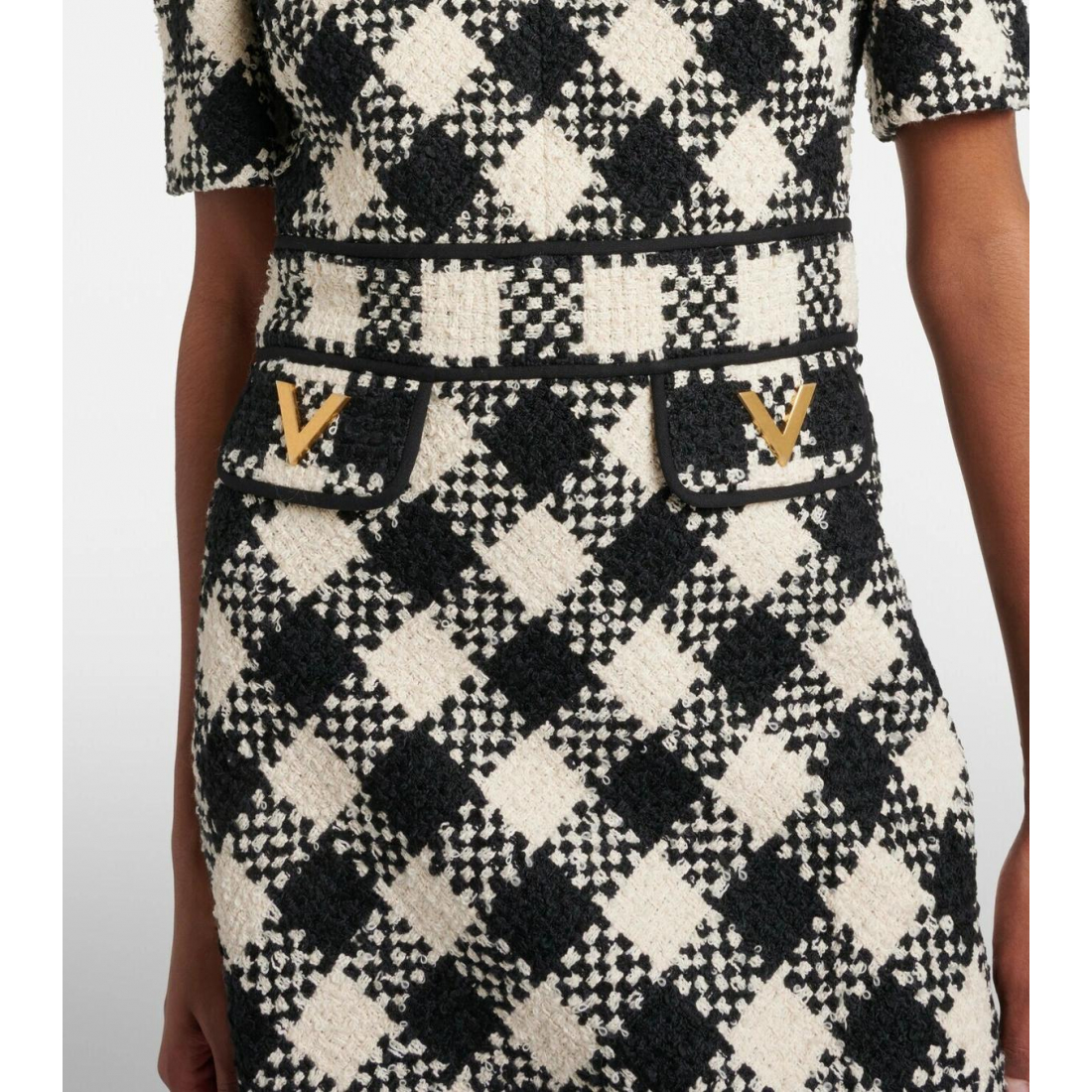Robe mini 'Damier Tweed' pour Femmes