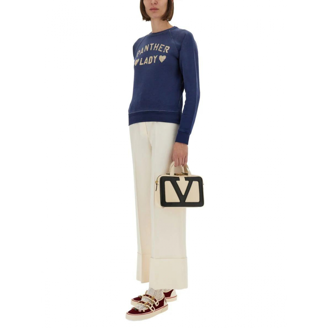 Sweatshirt 'Panther Lady-Print Crew-Neck' pour Femmes