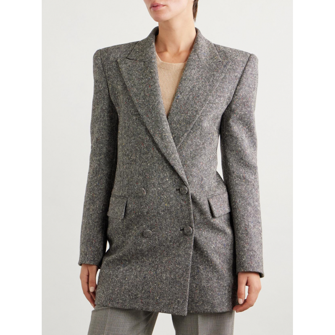 Blazer 'Peak-Lapel Double-Breasted' pour Femmes