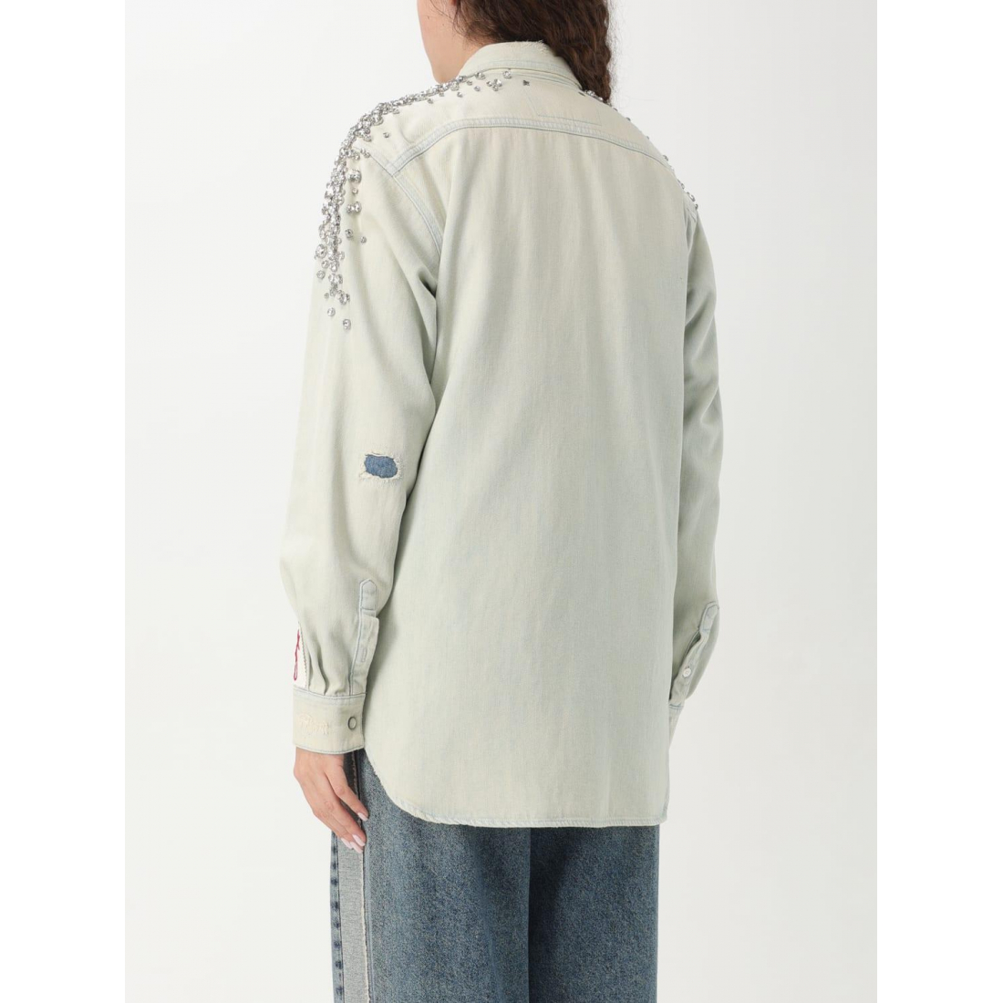 'Crystal-Embellished' Hemd für Damen