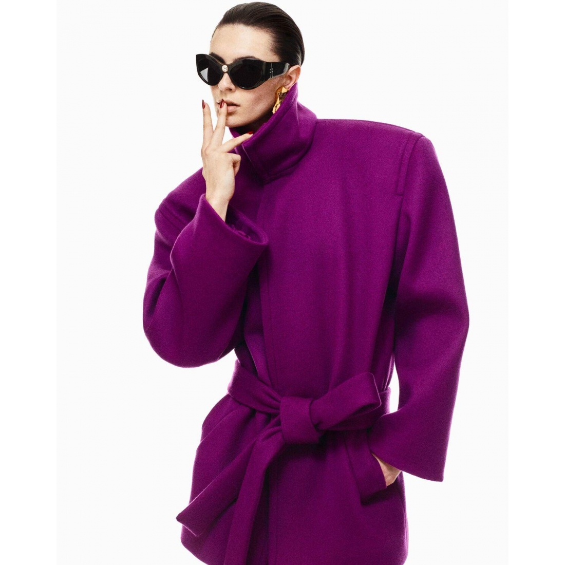 Manteau à ceinture pour Femmes