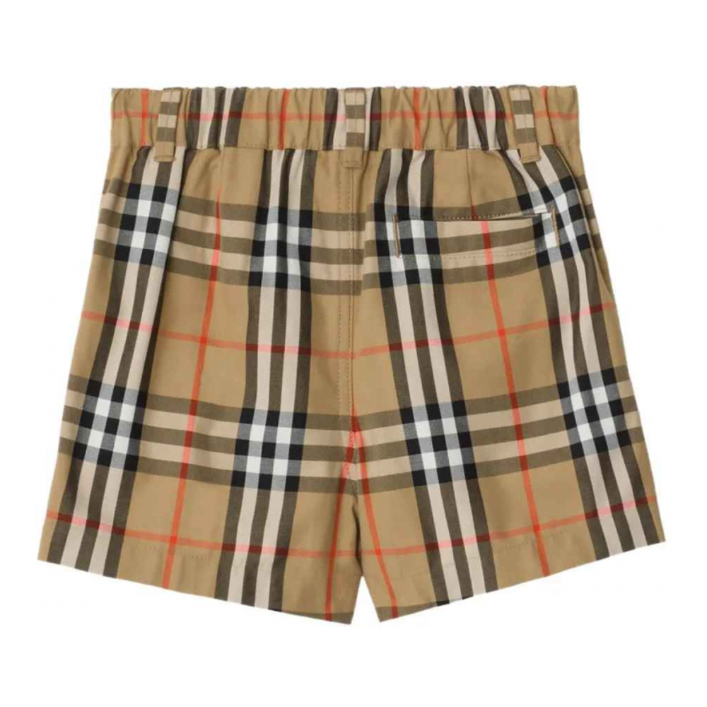 Short 'Check Elasticated-Waistband' pour Bébés filles