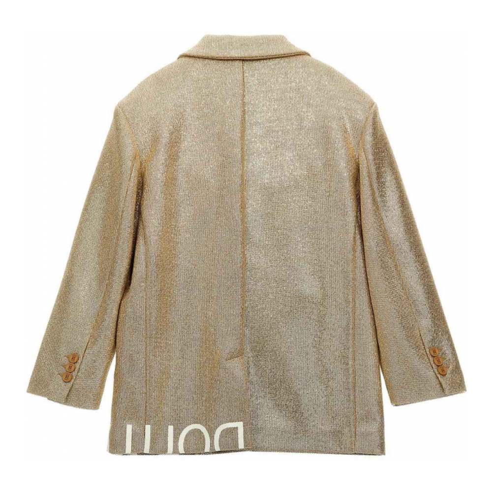 Girl's 'Laminated Single-Breasted' Blazer