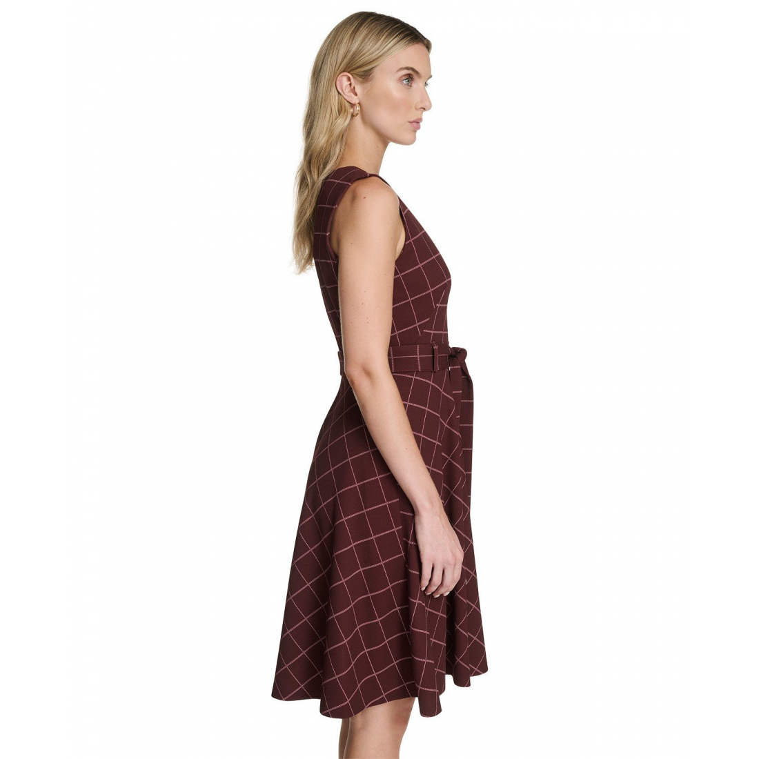 Women's 'Belted' Fit & Flare Dress
