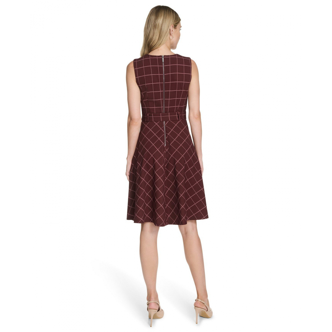 Women's 'Belted' Fit & Flare Dress
