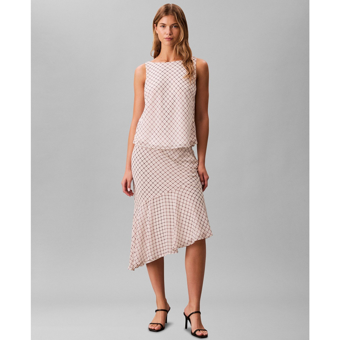 Women's 'Printed Chiffon' Midi Skirt