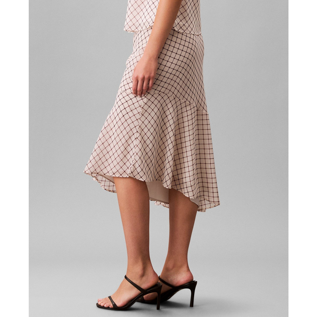 Women's 'Printed Chiffon' Midi Skirt