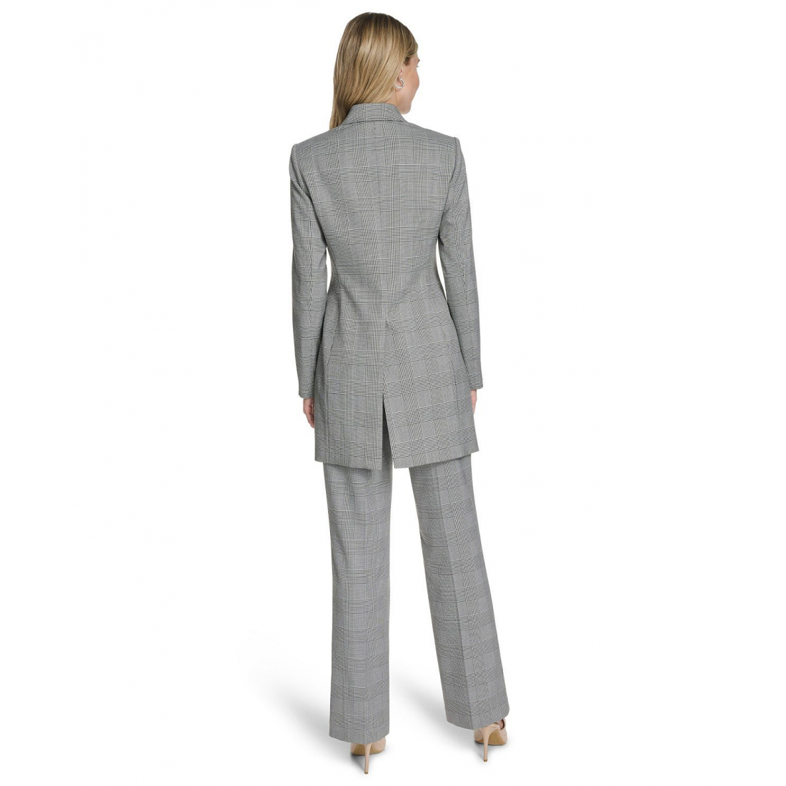 Veste 'Houndstooth One-Button' pour Femmes