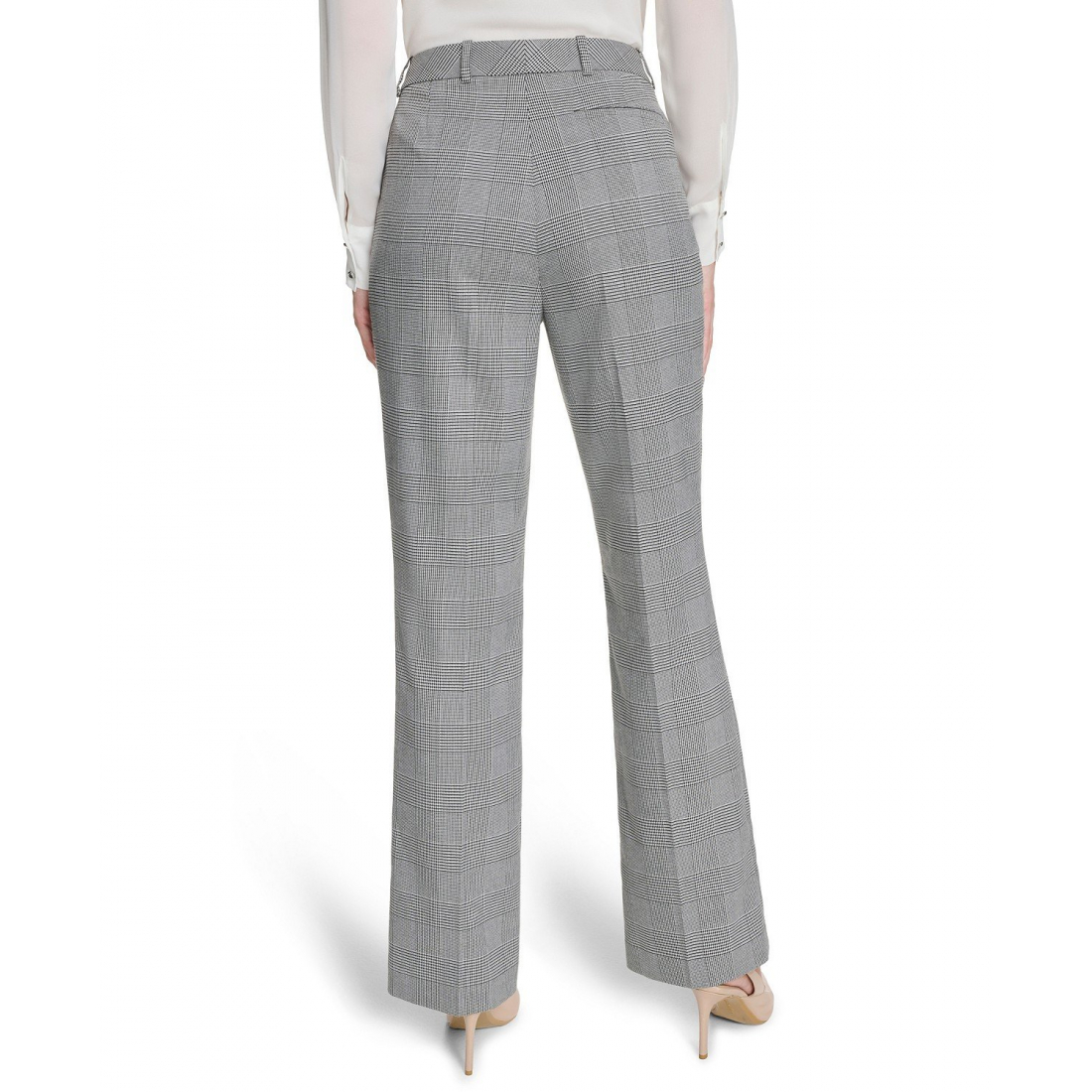 Pantalon 'Houndstooth Mid-Rise' pour Femmes