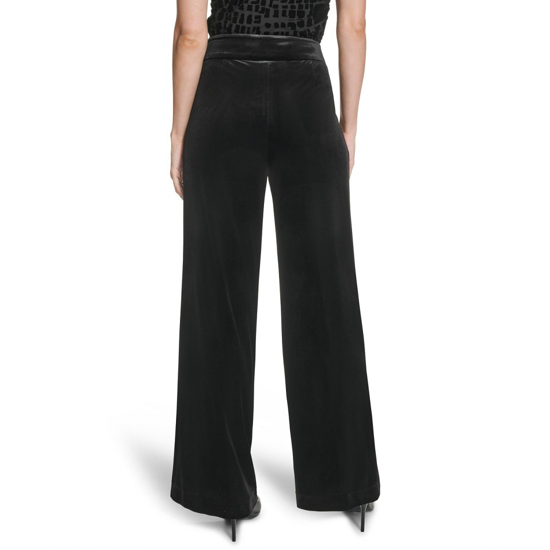 Pantalon 'Wide-Leg Mid-Rise' pour Femmes