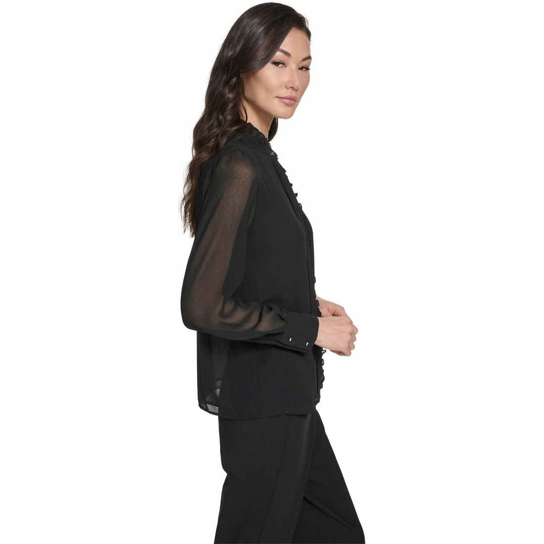 Blouse 'Ruffle-Front' pour Femmes