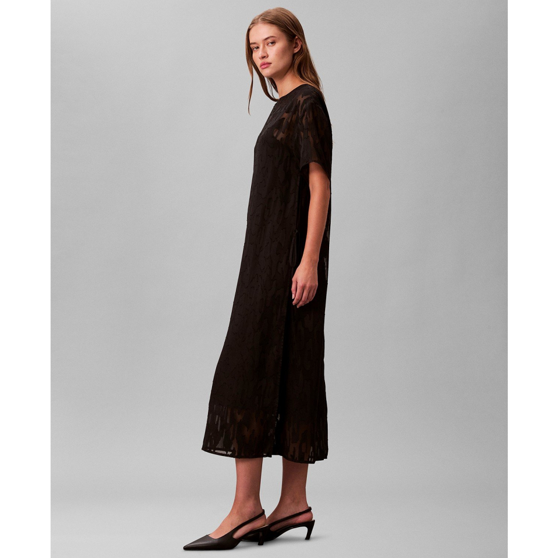 Robe Midi 'Short Sleeve' pour Femmes