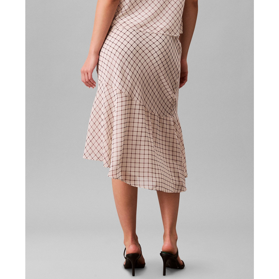 Women's 'Printed Chiffon' Midi Skirt