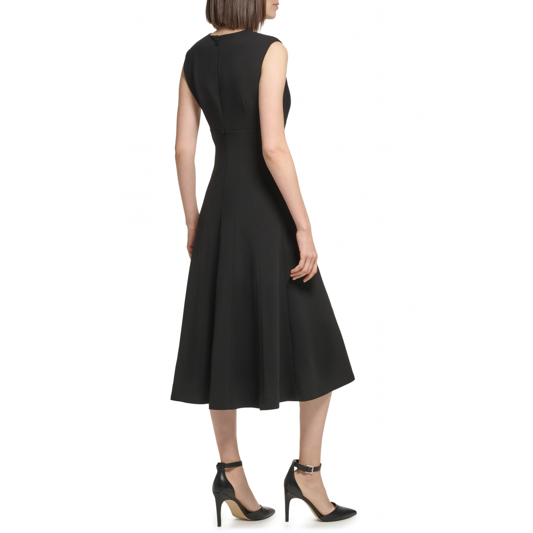 Women's 'Scuba Crepe' Fit & Flare Dress