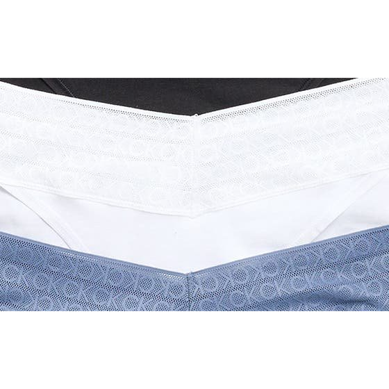 Bas de bikini '3-Pack Lace Trim Stretch Cotton' pour Femmes