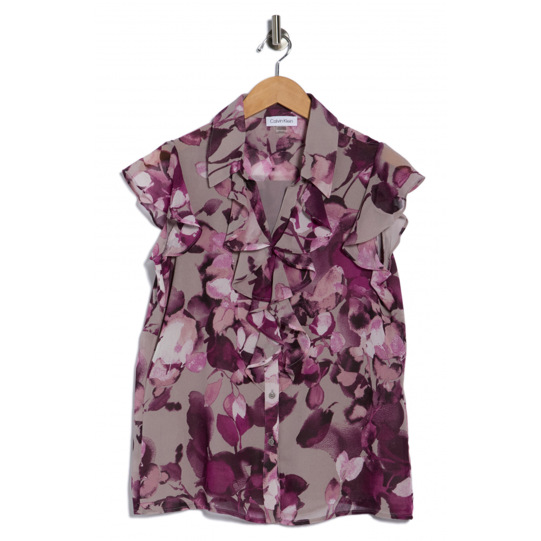 Women's 'Ruffle Front Cap Sleeve' Sleeveless Top