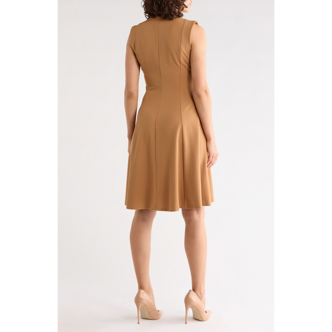 Women's 'Sleeveless Zip Front' Fit & Flare Dress