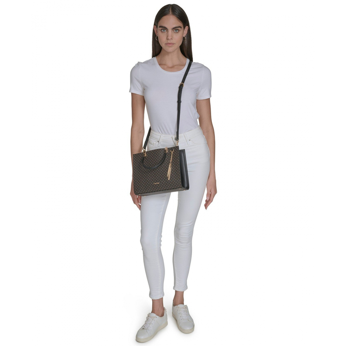 Women's 'Verne Mini Signature Convertible with Charm' Satchel