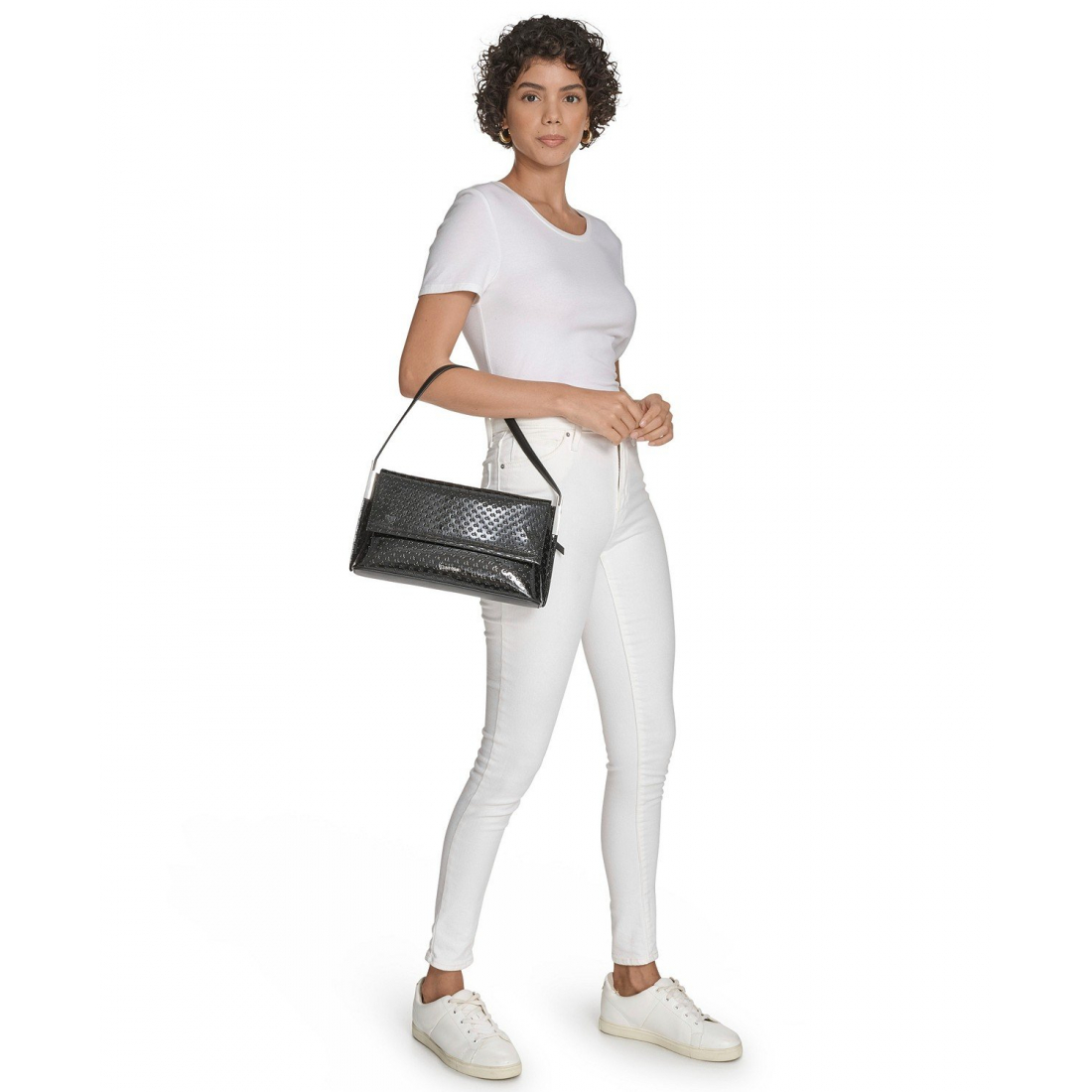 Women's 'Verne Signature Embossed Flap' Shoulder Bag