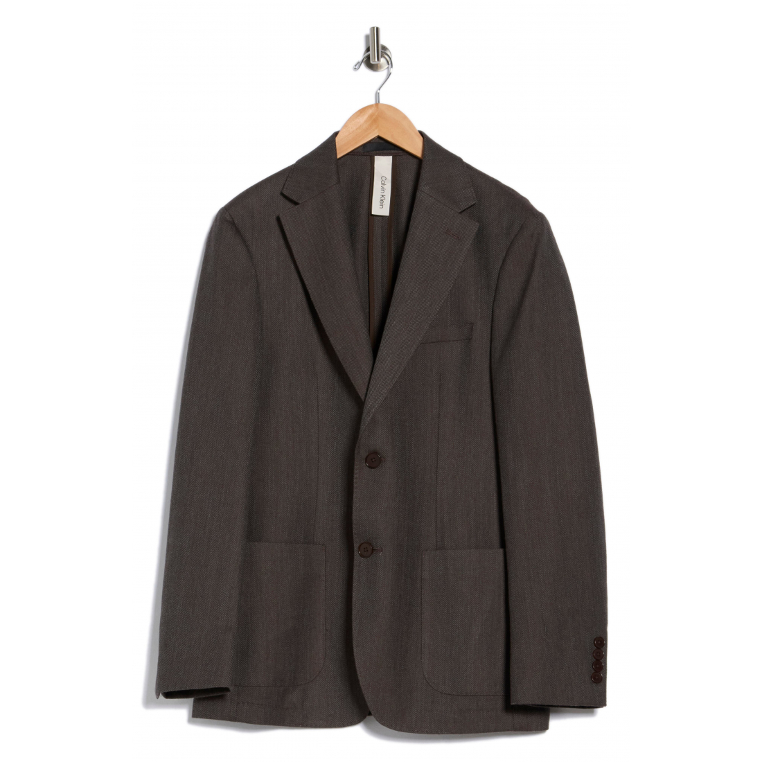'Herringbone Two-Button' Klassischer Blazer für Herren