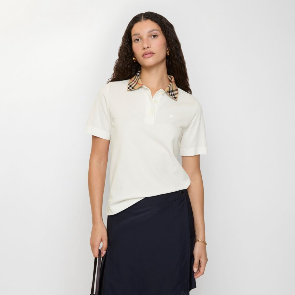 Polo 'Polo À Col Check En Cotonprix 475,00 € Coupe Droite' pour Femmes